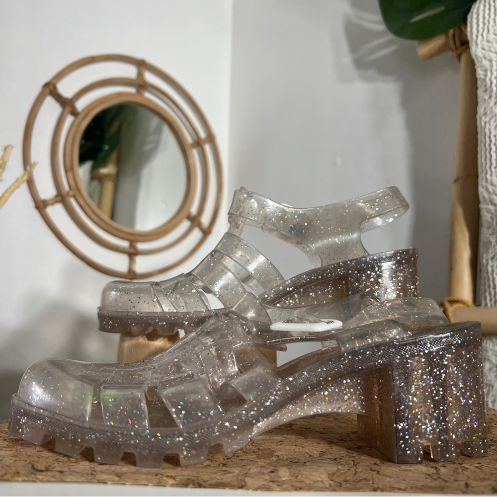 SOLD 💔Juju Jellies Glitter Heeled Sandal